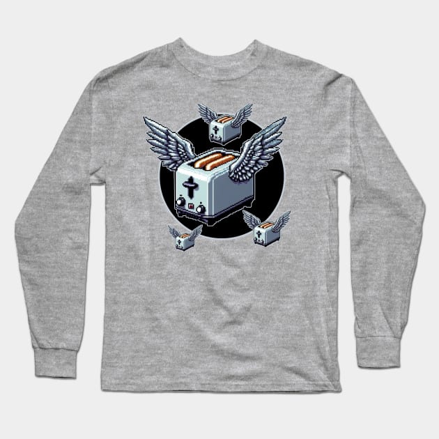 Flying Toasters V2 Long Sleeve T-Shirt by PopCultureShirts